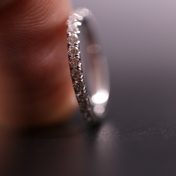 1.3 carat diamond eternity band white gold